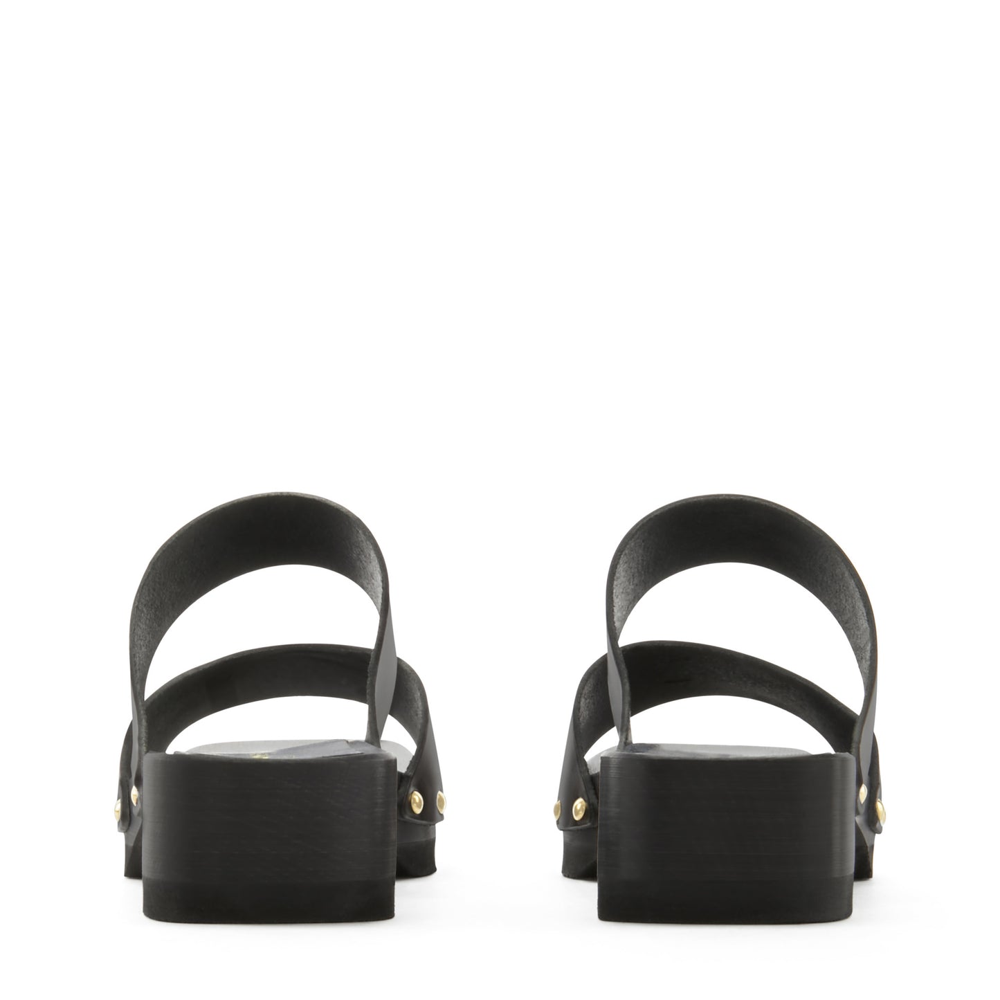 Vendôme Carmen black calfskin leather clogs -  - Isabel Bernard