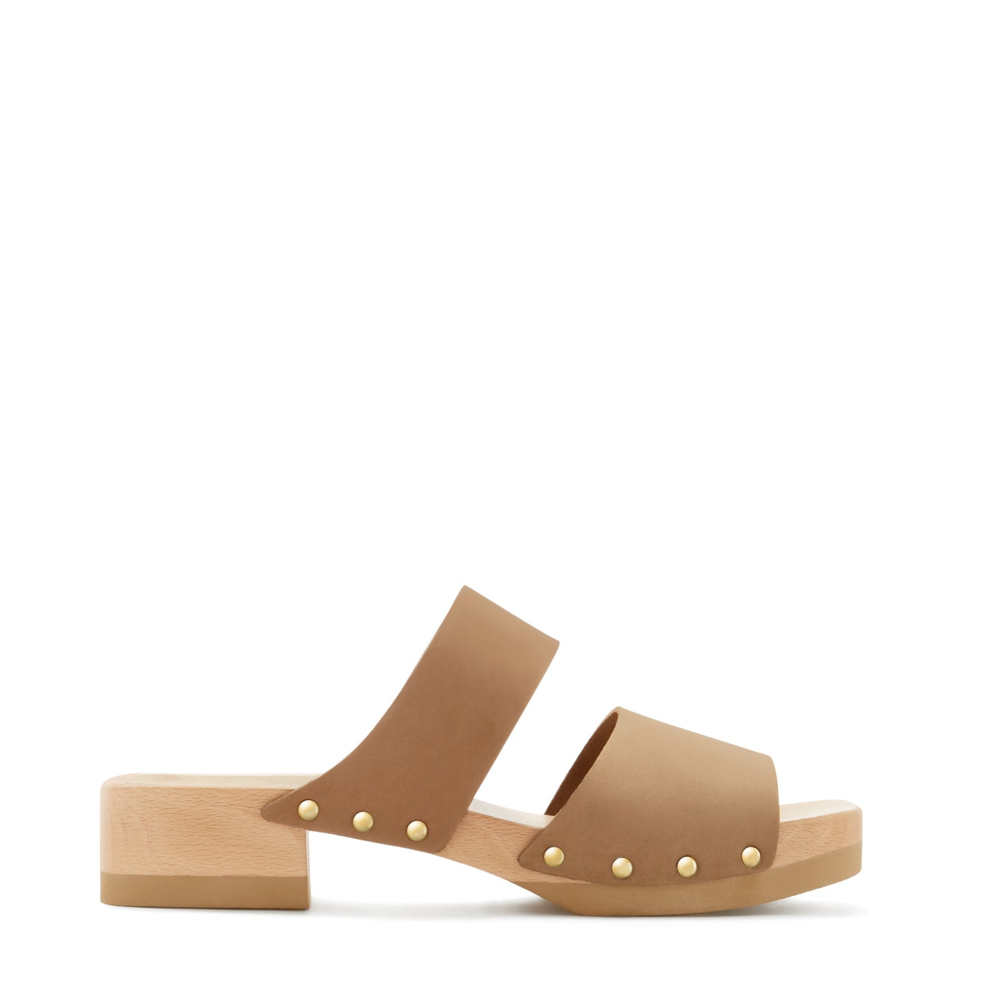 Vendôme Carmen taupe calfskin leather clogs -  - Isabel Bernard