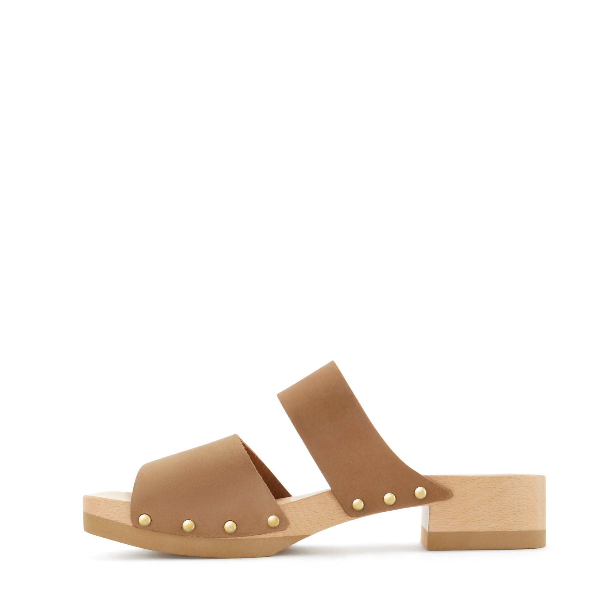 Vendôme Carmen taupe calfskin leather clogs -  - Isabel Bernard