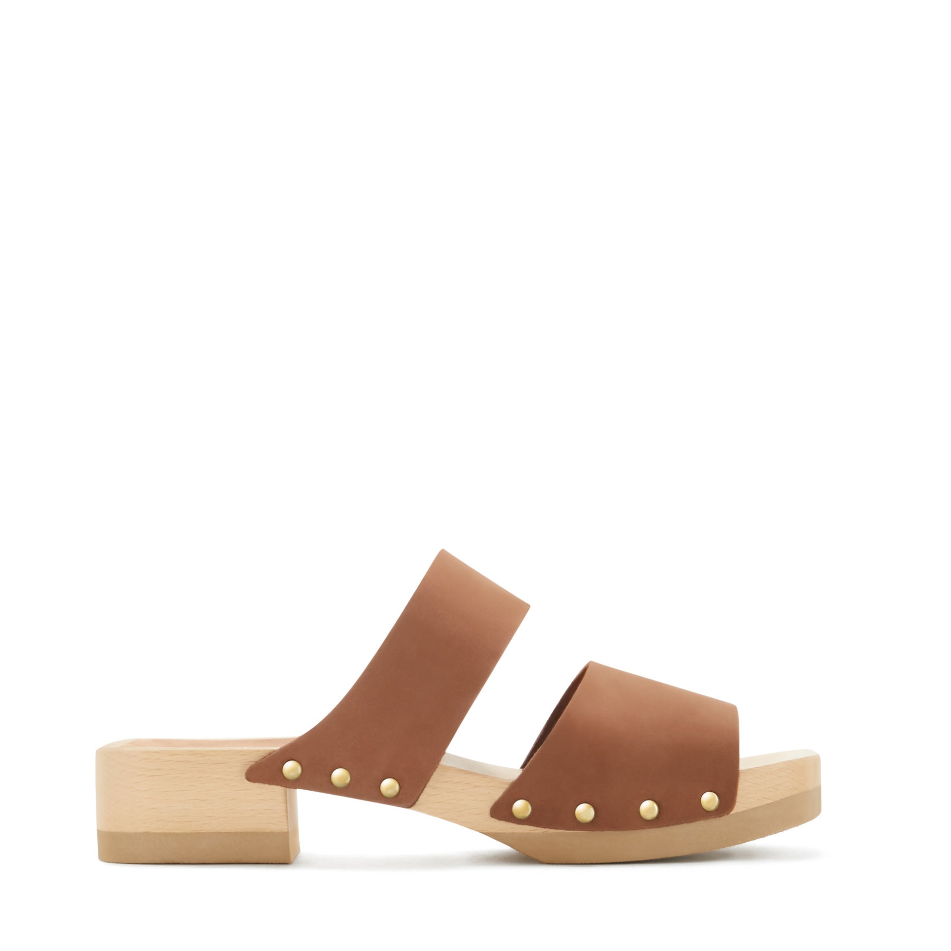 Vendôme Carmen brown calfskin leather clogs -  - Isabel Bernard