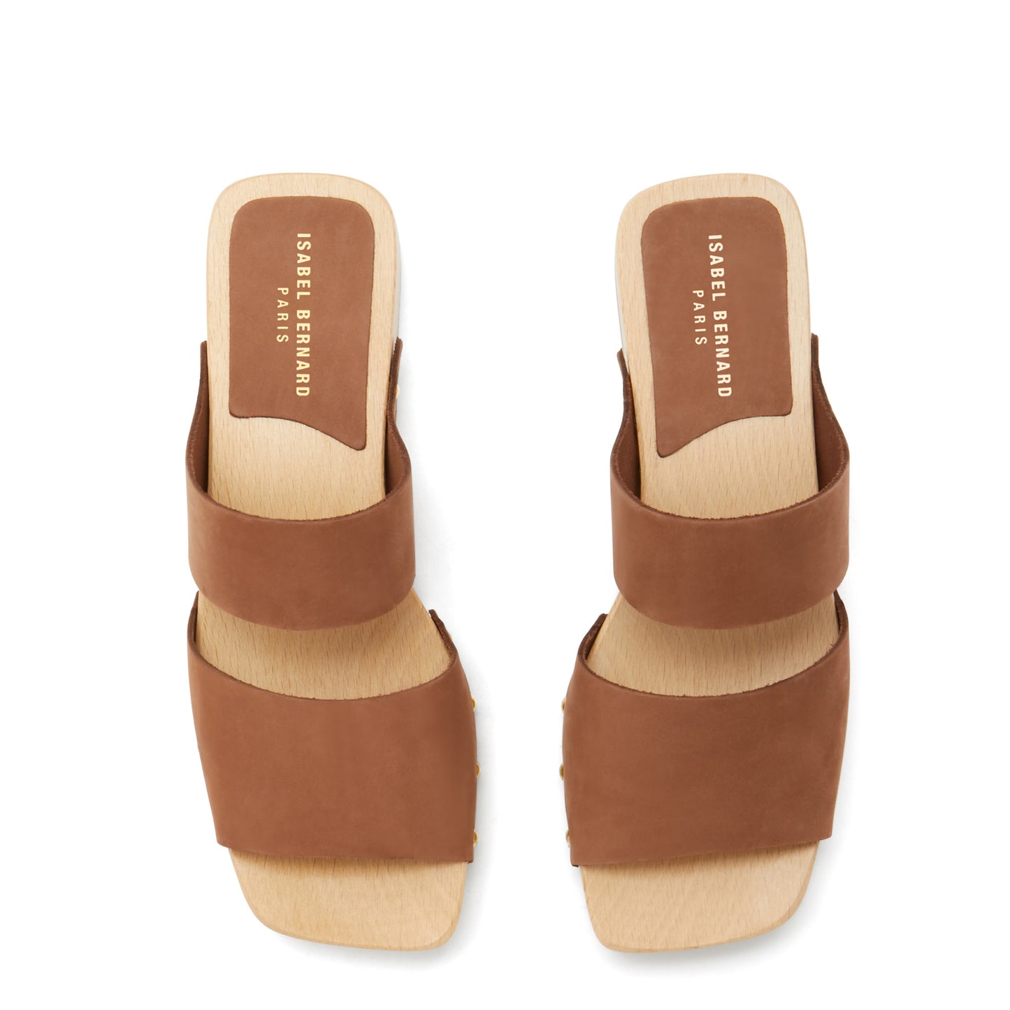 Vendôme Carmen brown calfskin leather clogs -  - Isabel Bernard