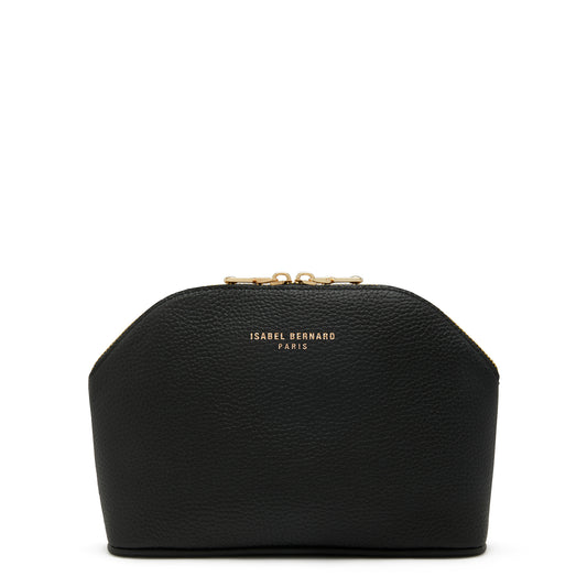 Honoré Brunelle black calfskin leather toiletry bag -  - Isabel Bernard