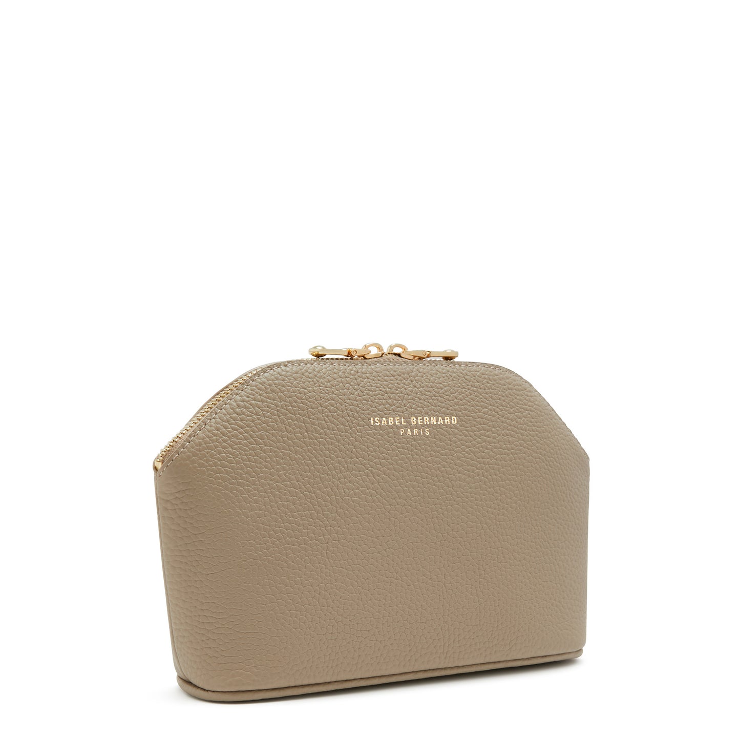 Honoré Brunelle taupe calfskin leather toiletry bag -  - Isabel Bernard