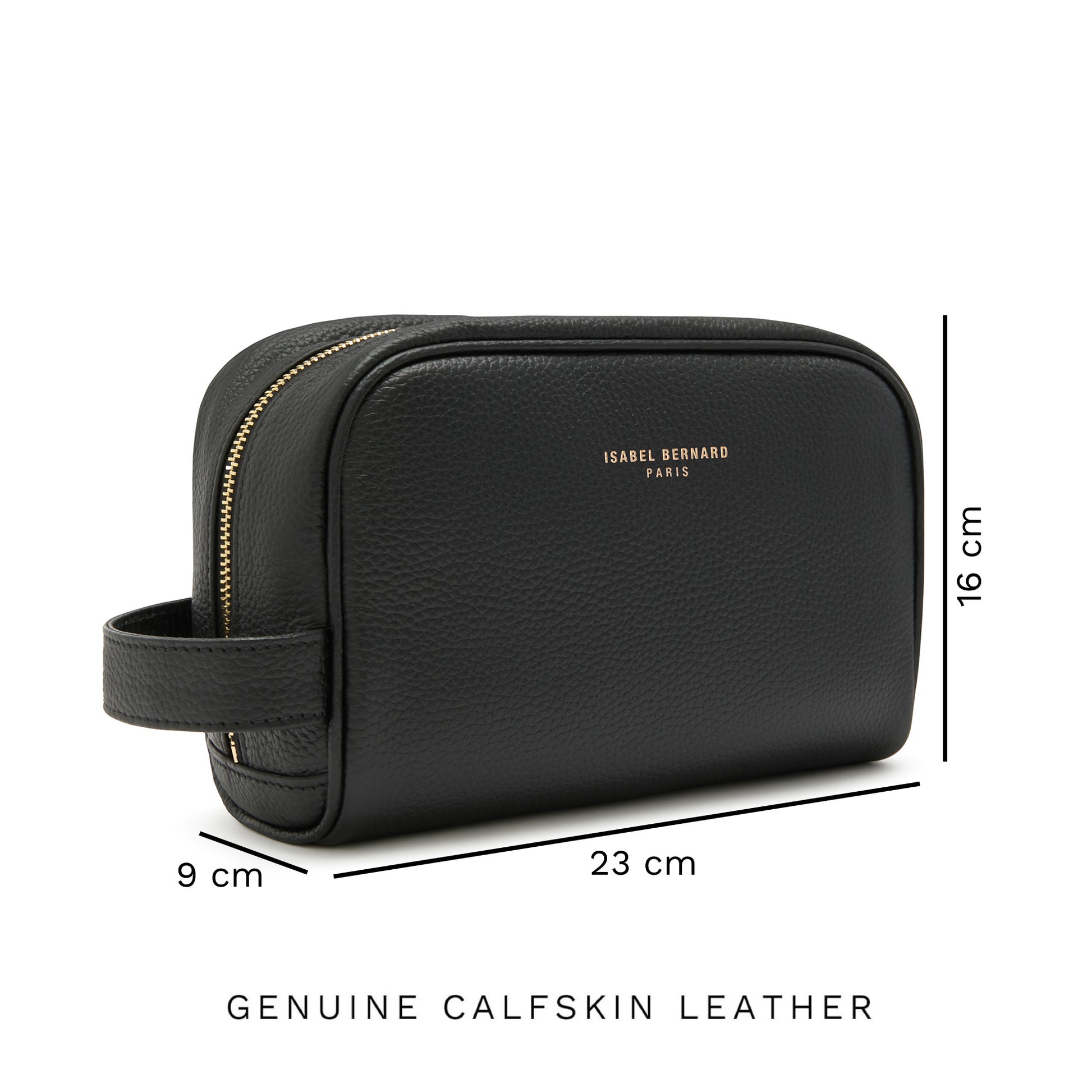 Honoré Blaize black calfskin leather toiletry bag -  - Isabel Bernard