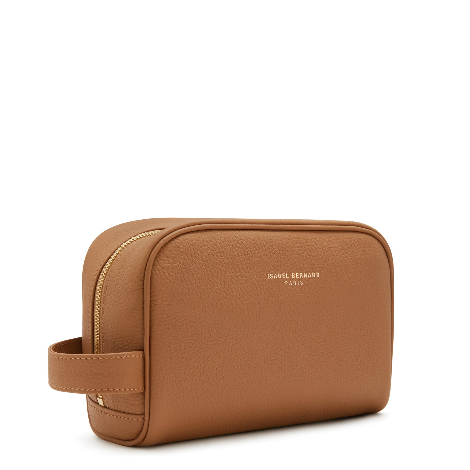 Honoré Blaize camel calfskin leather toiletry bag -  - Isabel Bernard