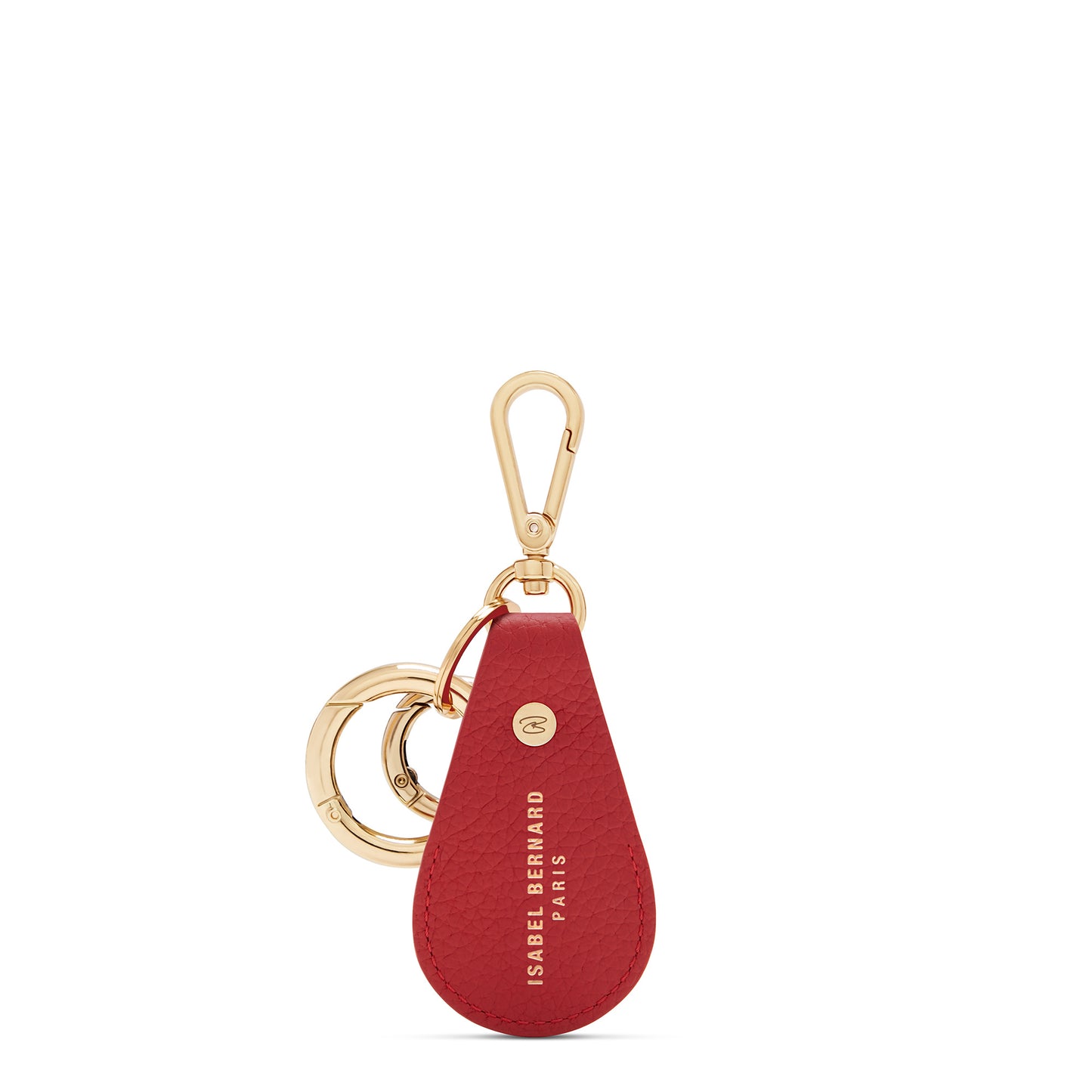 Honoré Filou red calfskin leather Airtag key ring -  - Isabel Bernard