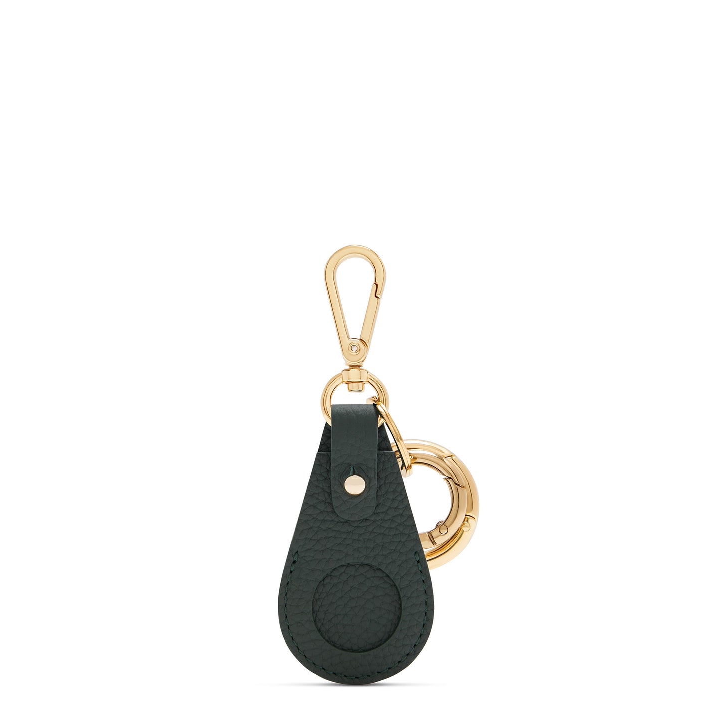 Honoré Filou green calfskin leather Airtag key ring -  - Isabel Bernard