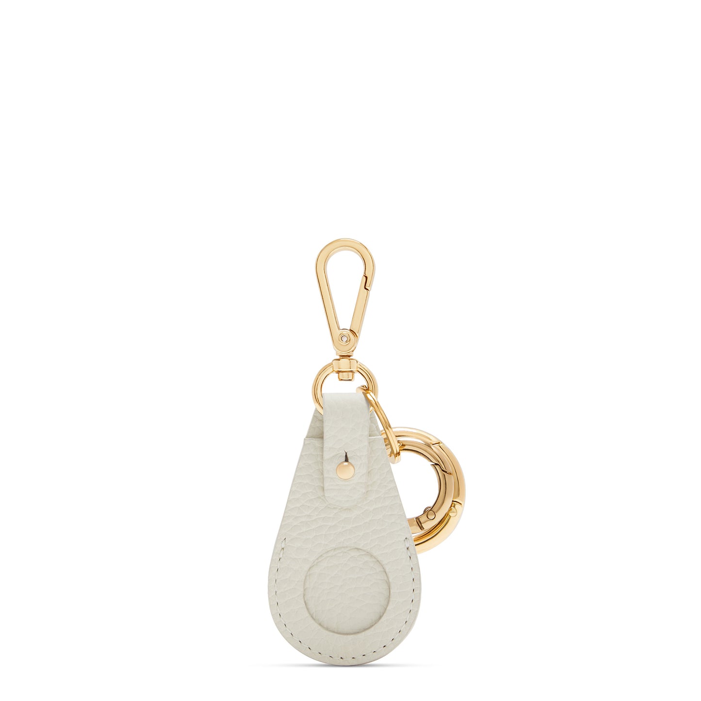 Honoré Filou cream calfskin leather Airtag key ring -  - Isabel Bernard