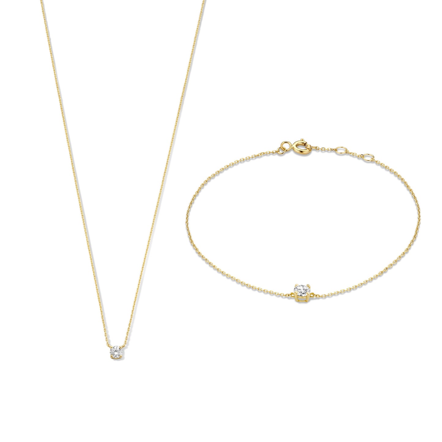 Cadeau d'Isabel 14 karat gold necklace and bracelet gift set -  - Isabel Bernard