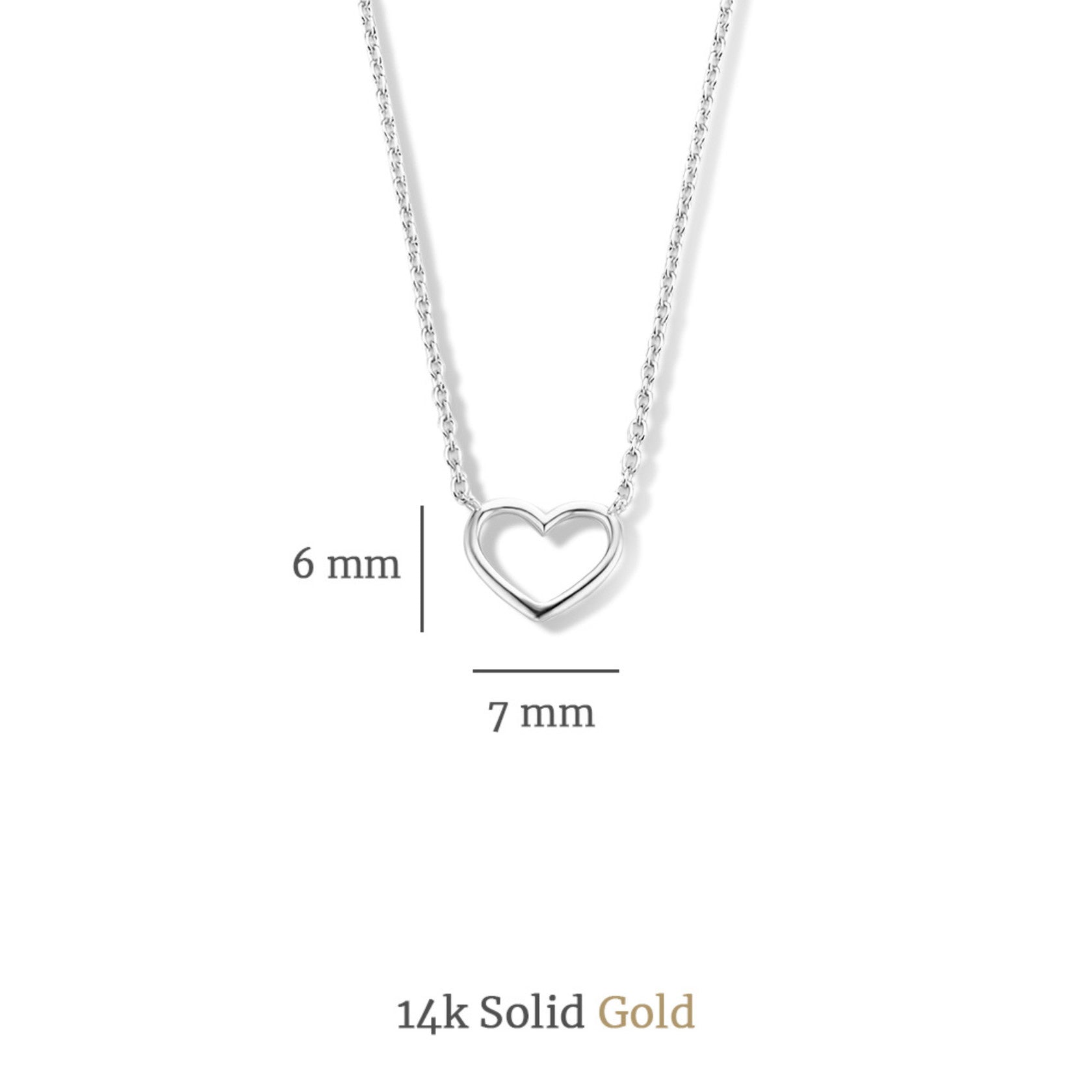 Cadeau d'Isabel 14 karat white gold nacklace with bracelet gift set with heart -  - Isabel Bernard