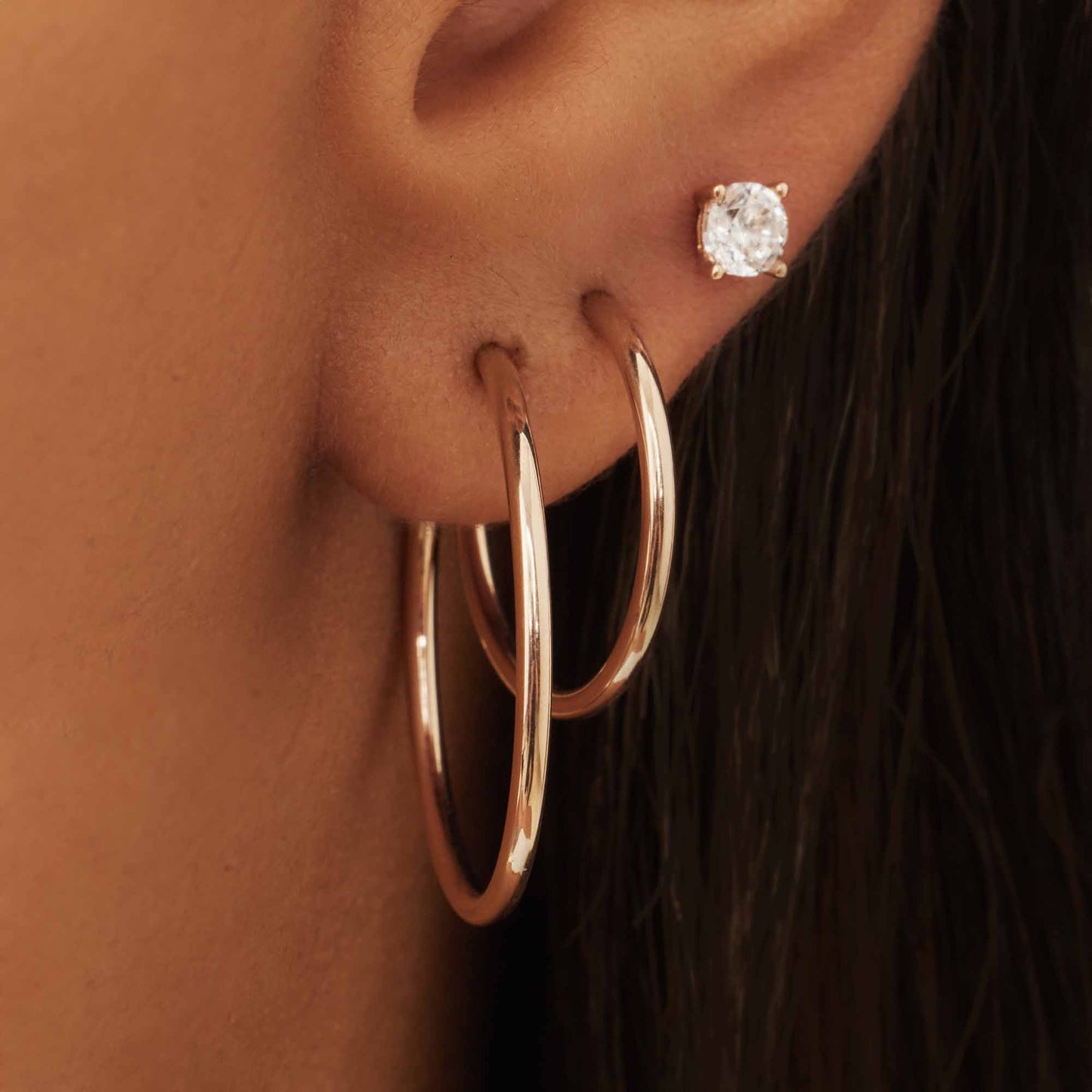 Cadeau d'Isabel 14 karat rose gold earring set -  - Isabel Bernard