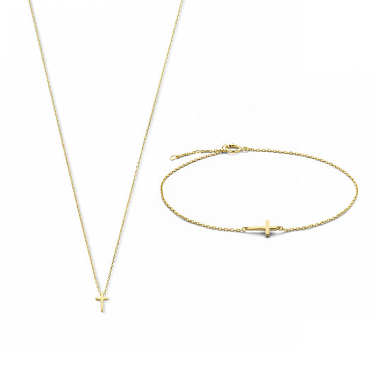 Cadeau d'Isabel 14 karat gold necklace and bracelet gift set -  - Isabel Bernard