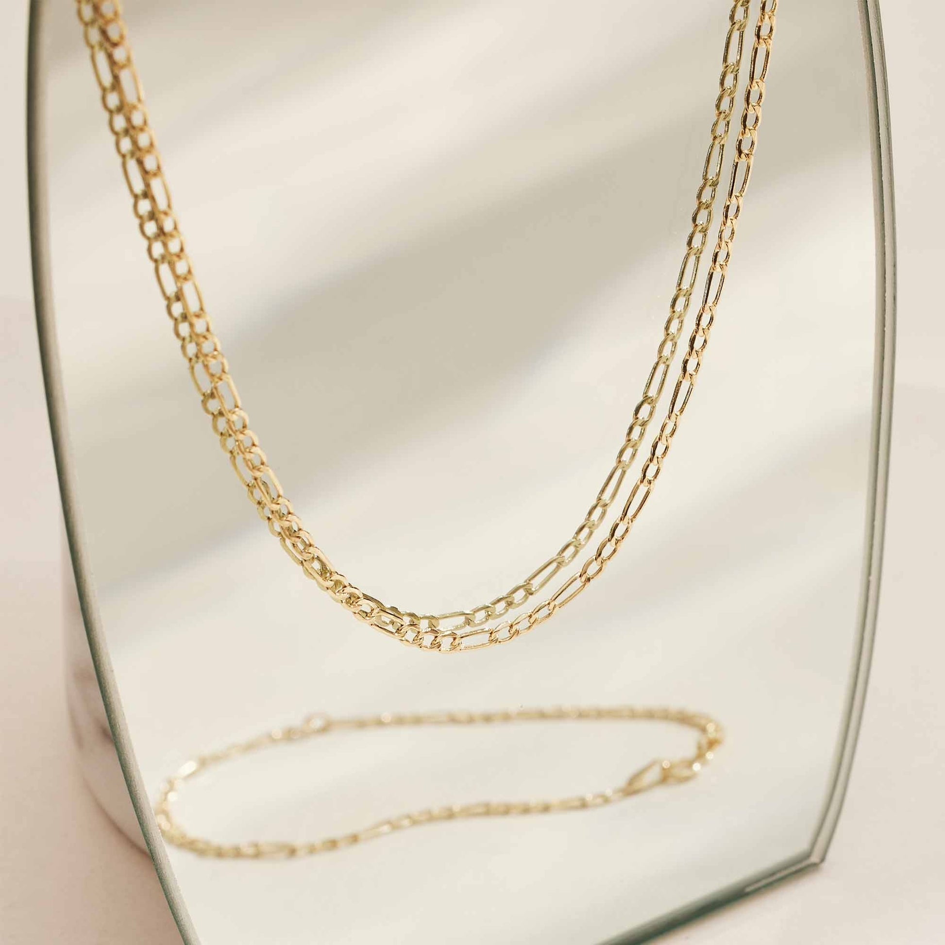 Cadeau d'Isabel 14 karat gold necklace and bracelet gift set -  - Isabel Bernard