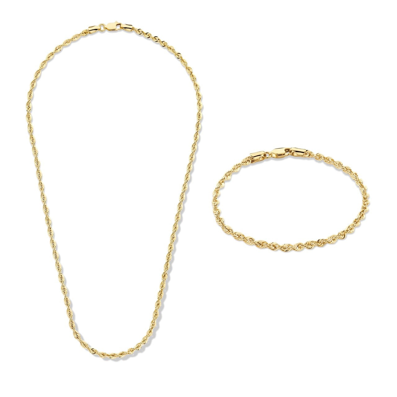 Cadeau d'Isabel 14 karat gold necklace and bracelet gift set -  - Isabel Bernard