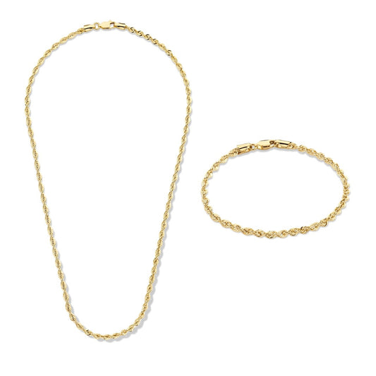 Cadeau d'Isabel 14 karat gold necklace and bracelet gift set -  - Isabel Bernard