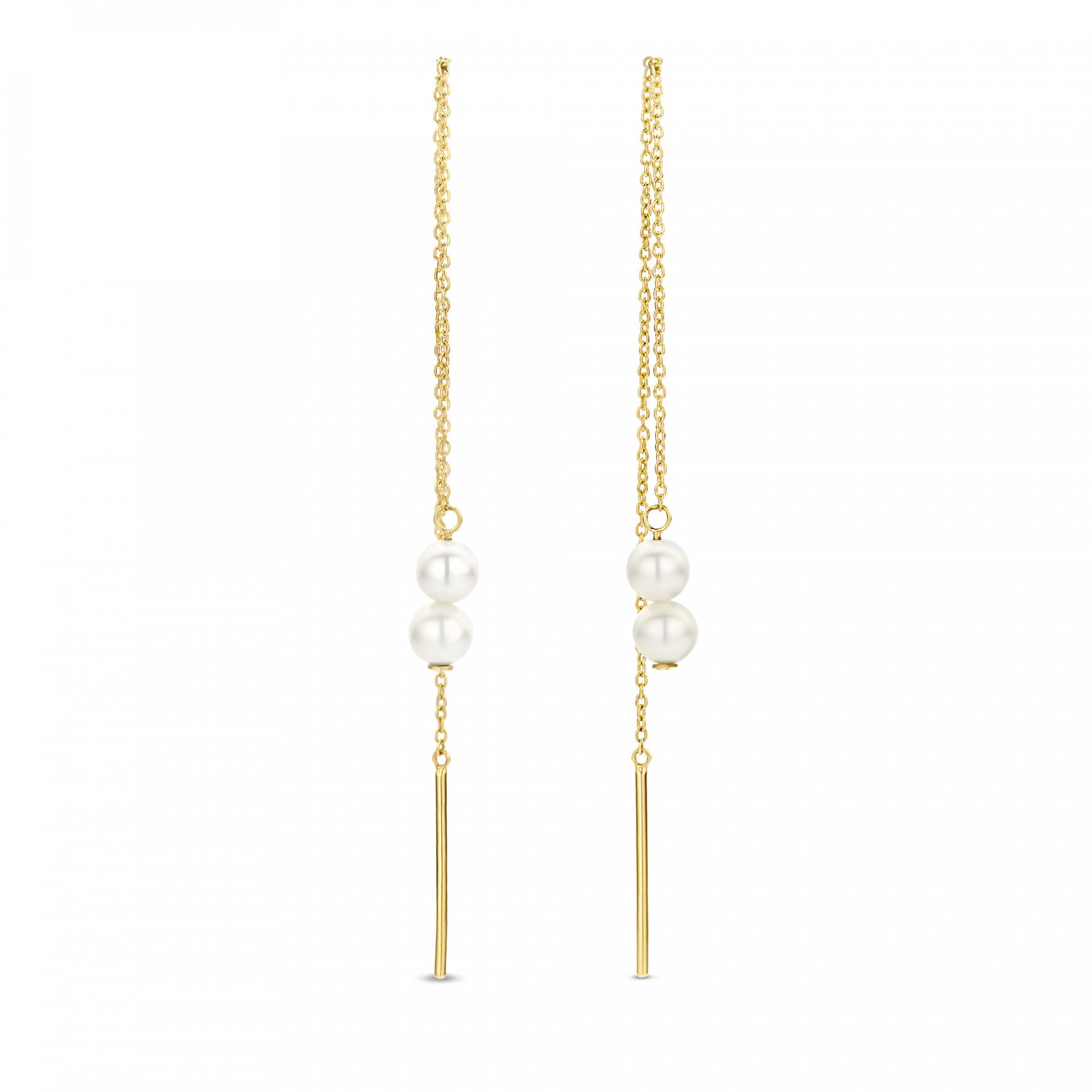 Cadeau d'Isabel 14 karat gold earring set with freshwater pearls -  - Isabel Bernard