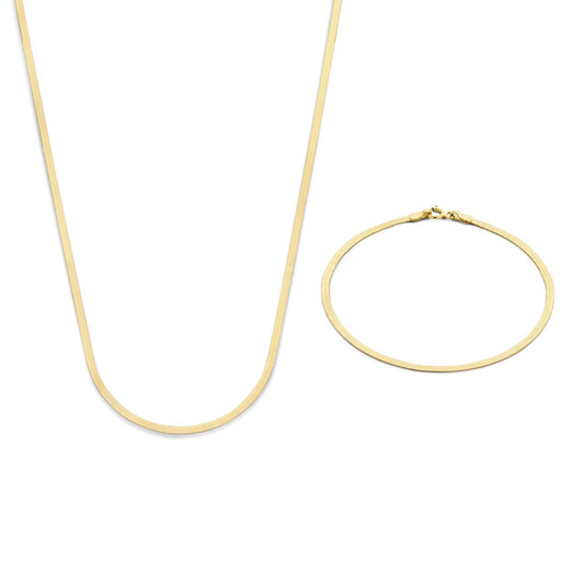 Cadeau d'Isabel 14 karat gold necklace and bracelet gift set -  - Isabel Bernard