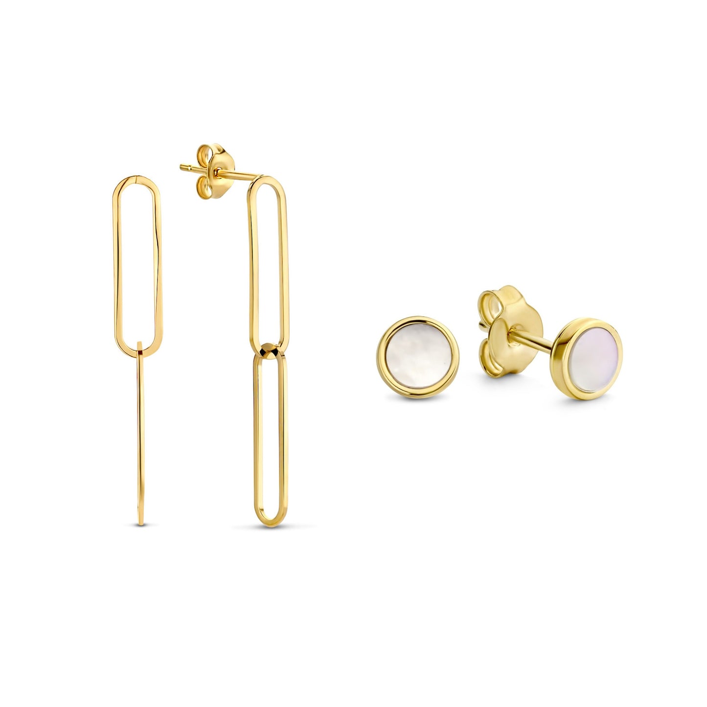 Cadeau d'Isabel 14 karat gold earring set with freshwater pearls -  - Isabel Bernard