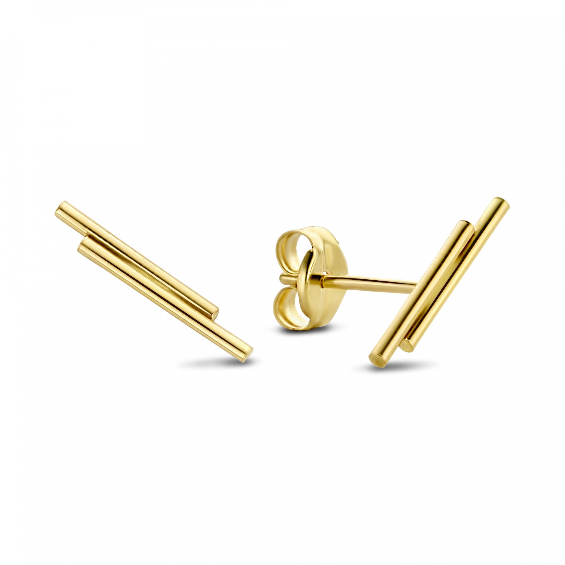 Cadeau d'Isabel 14 karat gold earring set with rods -  - Isabel Bernard