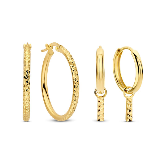 Cadeau d'Isabel 14 karat gold earring set -  - Isabel Bernard