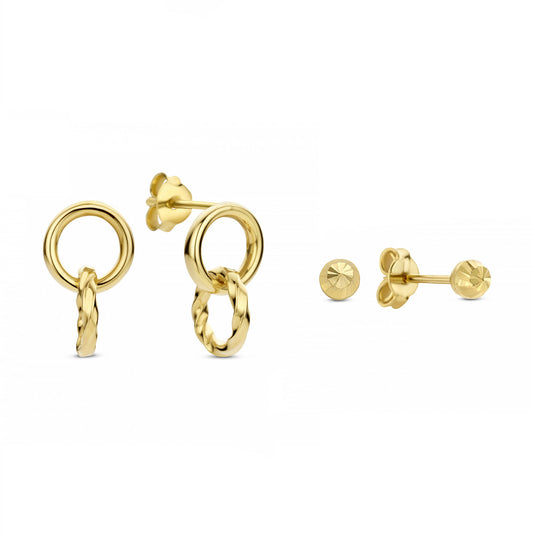 Cadeau d'Isabel 14 karat gold earring set -  - Isabel Bernard