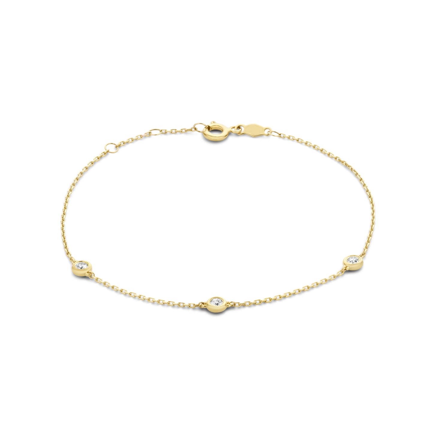 De la Paix Alfie 14 karat gold bracelet with diamond 0.12 carat - - Isabel Bernard