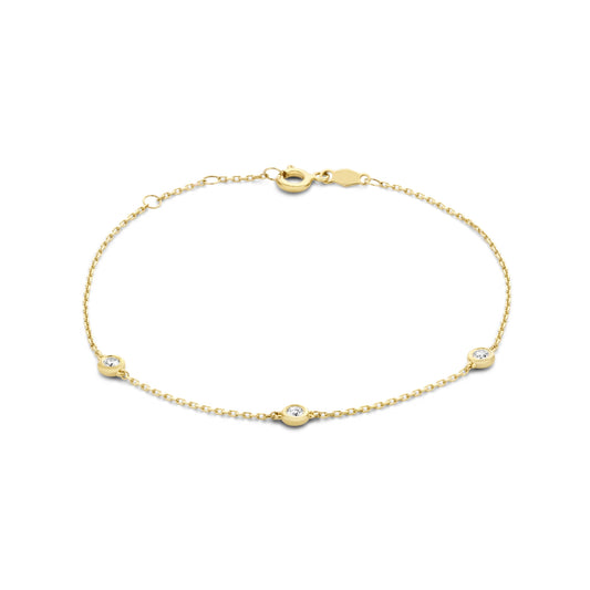 De la Paix Alfie 14 karat gold bracelet with diamond 0.12 carat - - Isabel Bernard