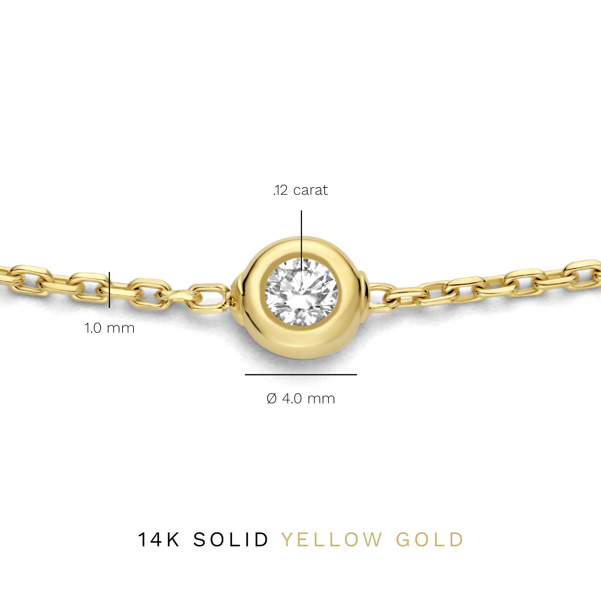 De la Paix Alfie 14 karat gold bracelet with diamond 0.12 carat - - Isabel Bernard