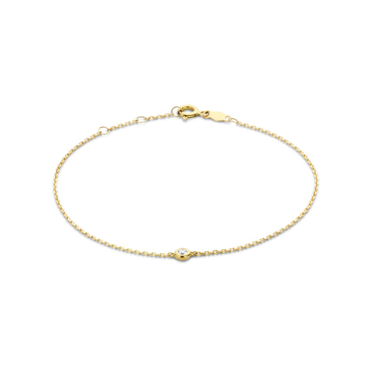 De la Paix Alfie 14 karat gold bracelet with diamond 0.05 carat -  - Isabel Bernard