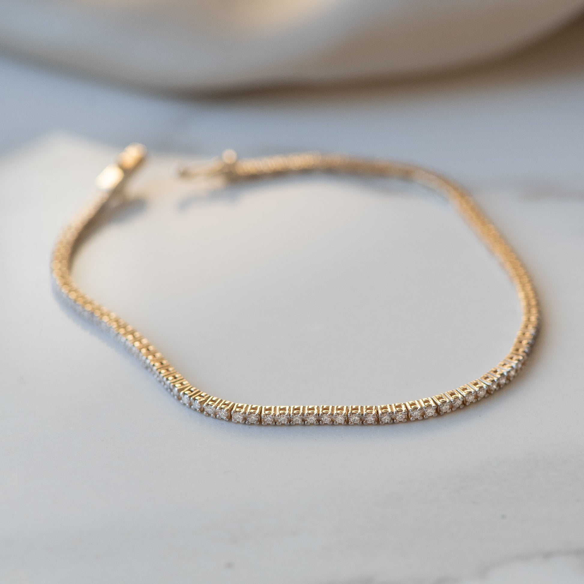 De la Paix Madeline 14 karat gold tennis bracelet with diamond 1.08 carat -  - Isabel Bernard