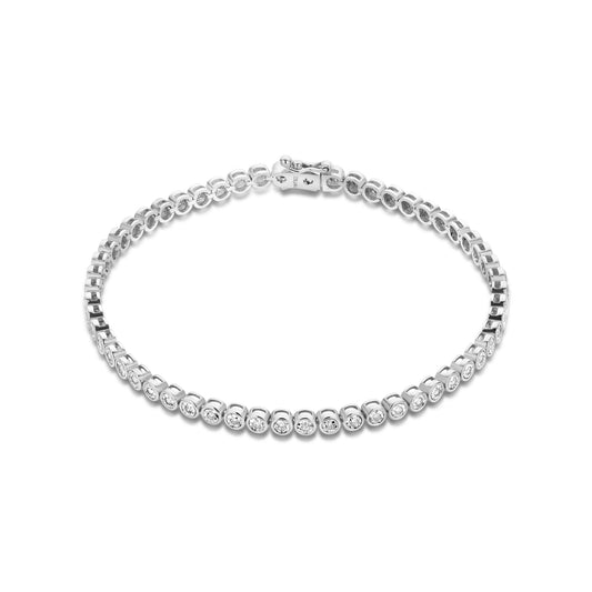 De la Paix Alfie 14 karat white gold tennis bracelet with diamond 0.36 carat -  - Isabel Bernard