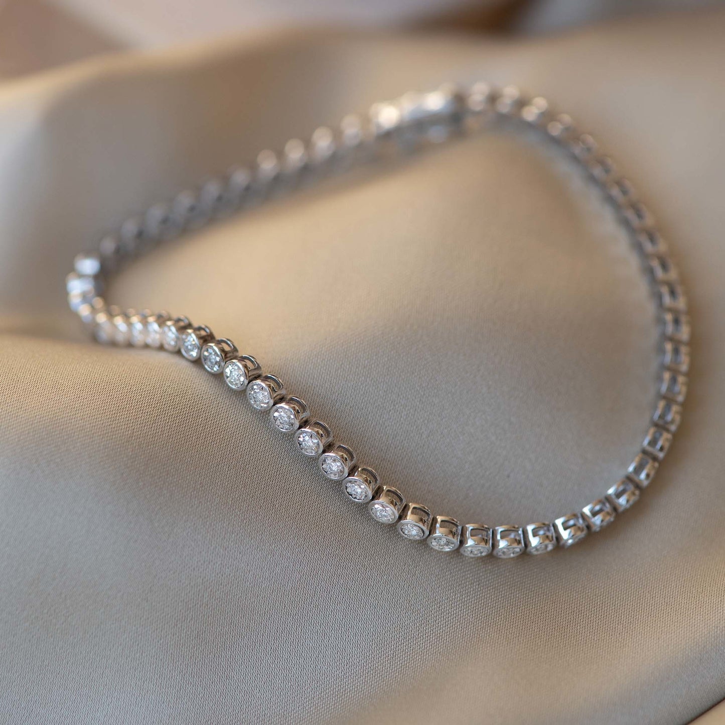 De la Paix Alfie 14 karat white gold tennis bracelet with diamond 0.36 carat -  - Isabel Bernard