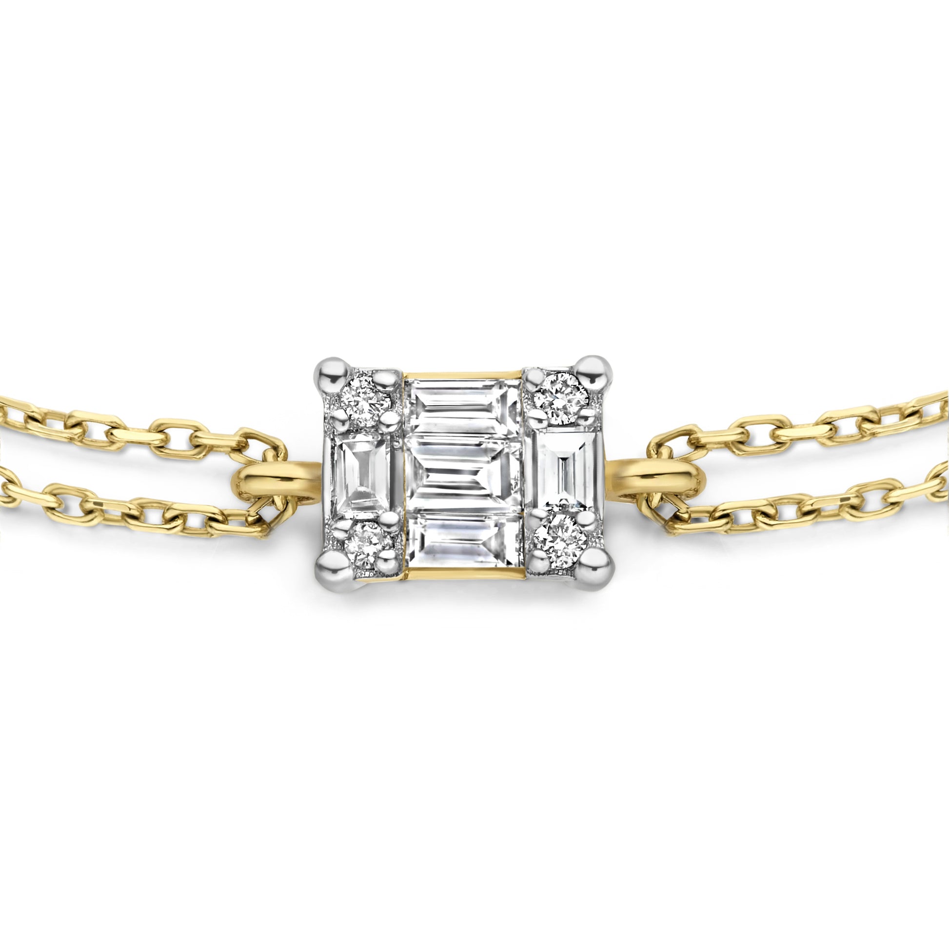 De la Paix Maxime 14 karat gold bracelet with diamond 0.10 carat -  - Isabel Bernard