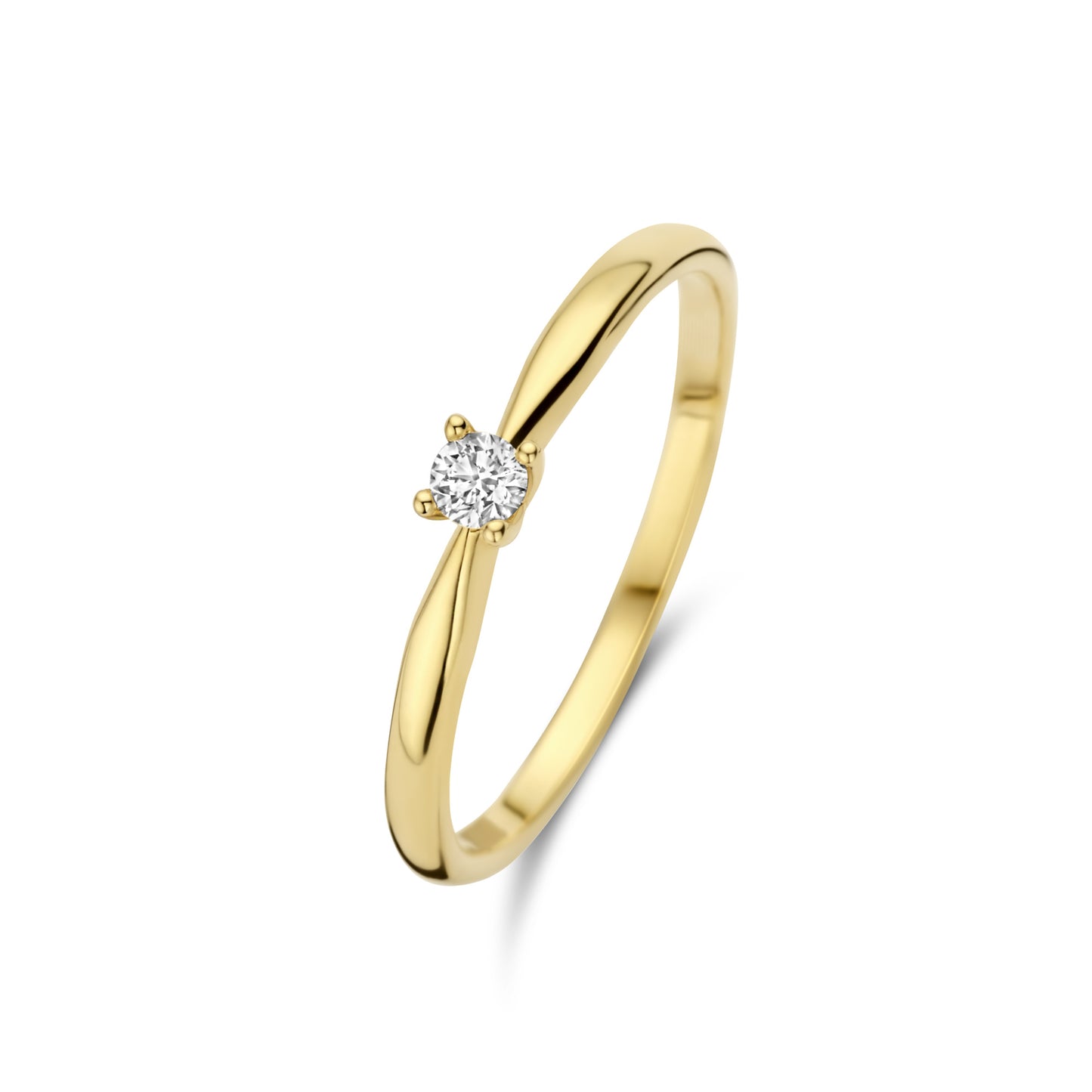 De la Paix Celesse 14 karat gold ring with diamond 0.07 carat -  - Isabel Bernard