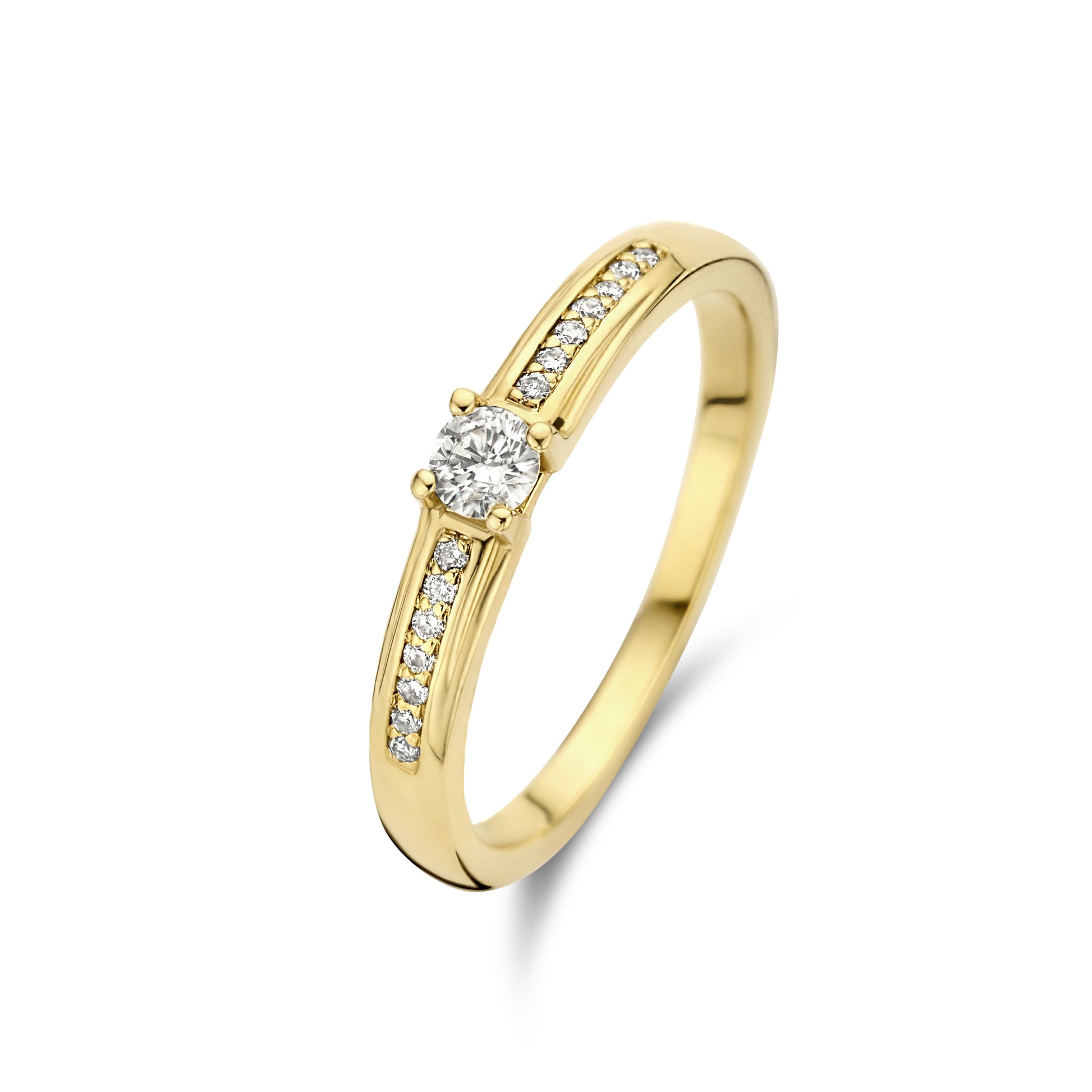 De la Paix Madeline 14 karat gold ring with diamond 0.20 carat -  - Isabel Bernard