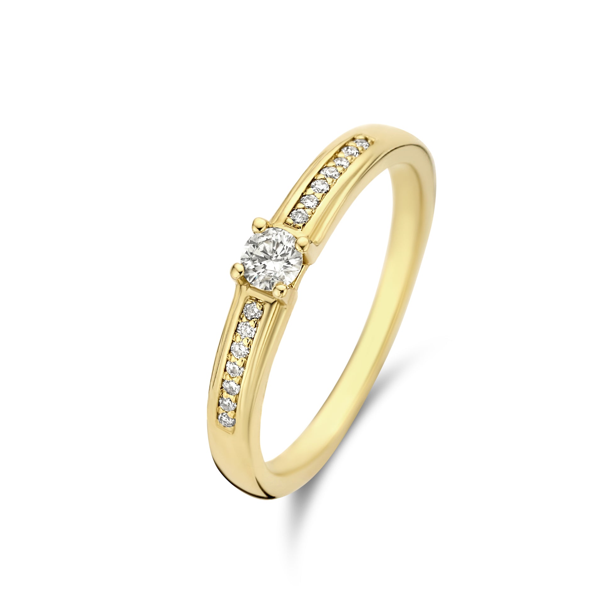 De la Paix Madeline 14 karat gold ring with diamond 0.20 carat - - Isabel Bernard