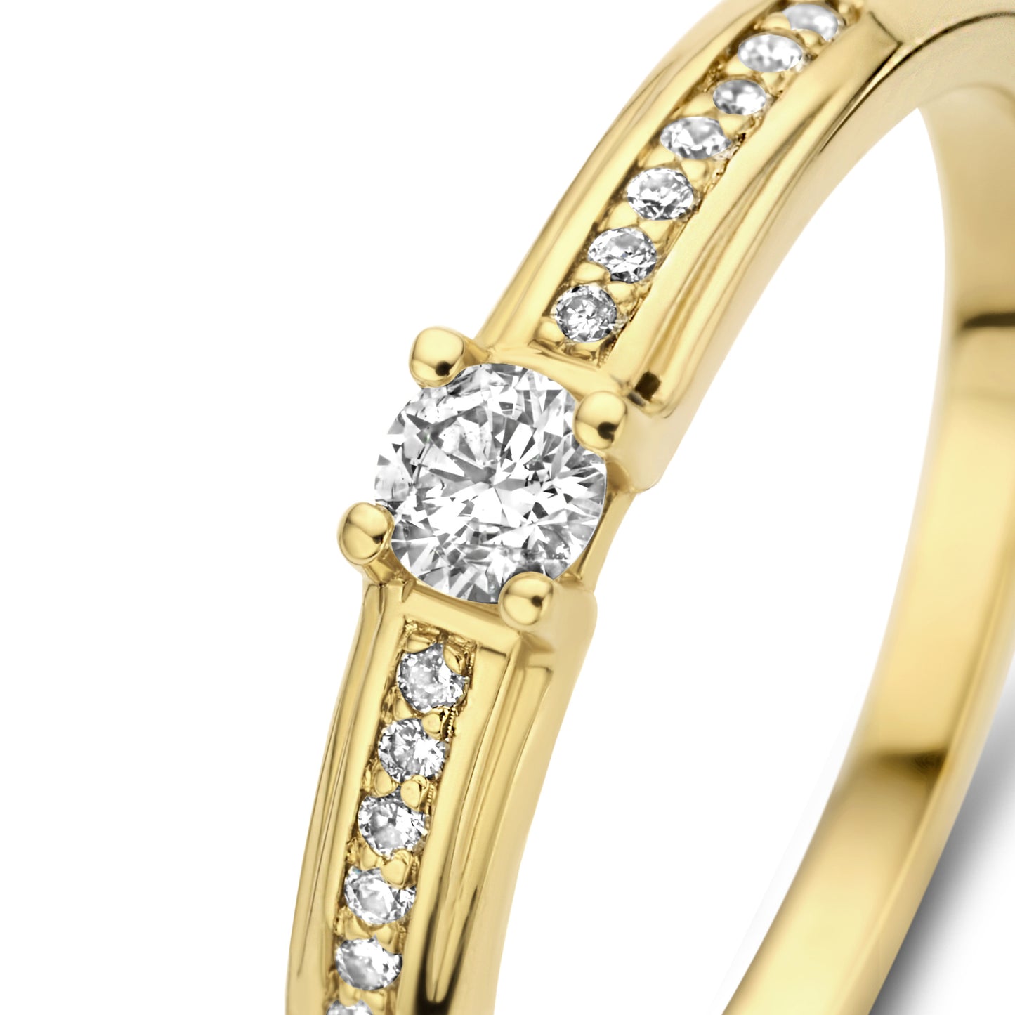 De la Paix Madeline 14 karat gold ring with diamond 0.20 carat -  - Isabel Bernard