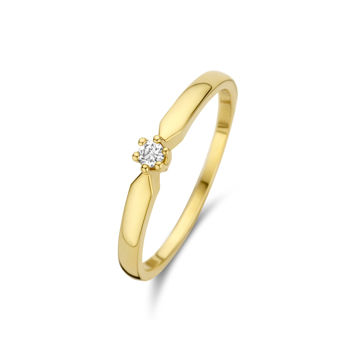 De la Paix Emily 14 karat gold ring with diamond 0.05 carat -  - Isabel Bernard