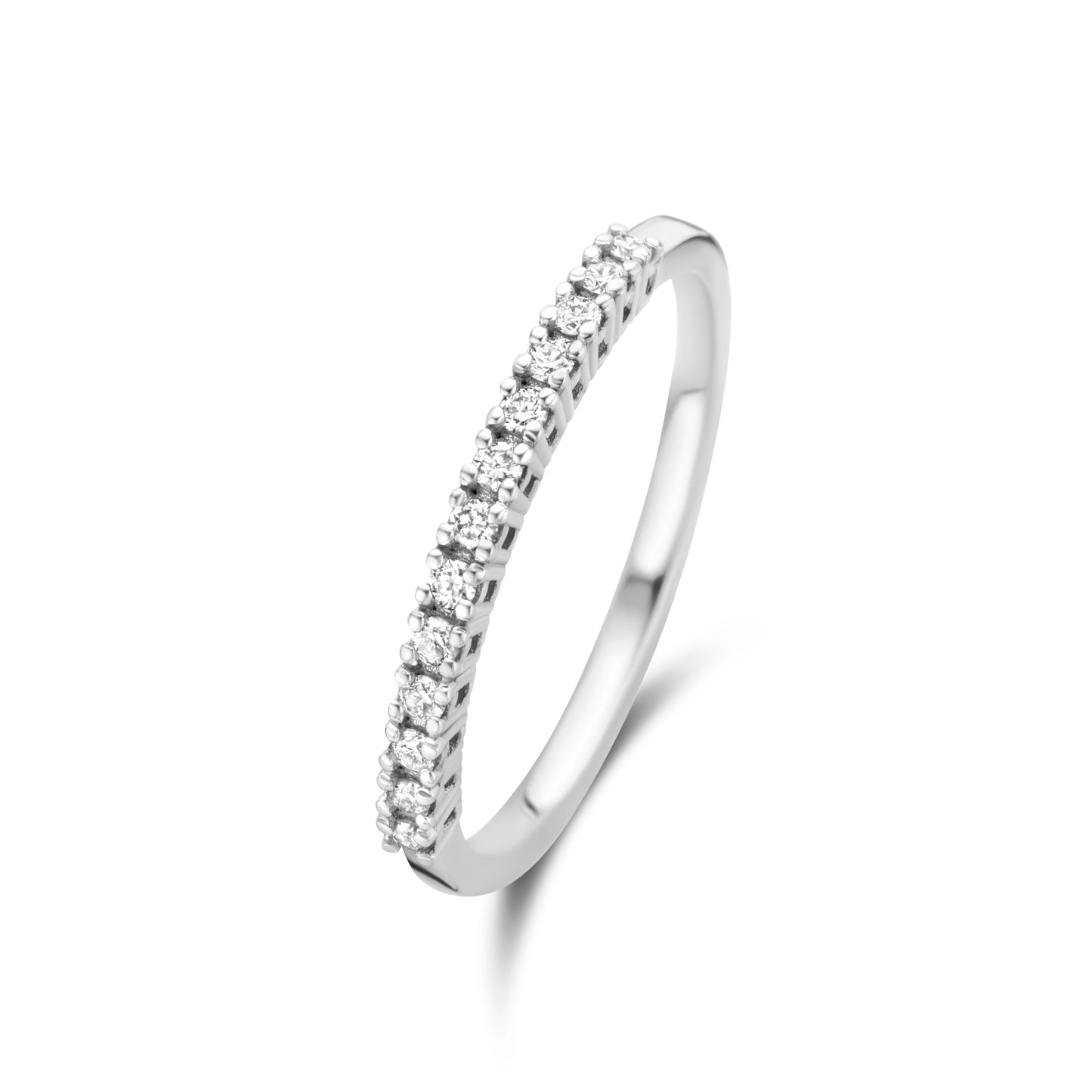 De la Paix Madeline 14 karat white gold ring with diamond 0.14 carat -  - Isabel Bernard