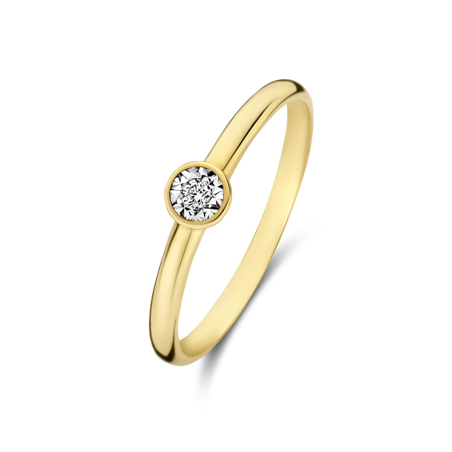 De la Paix Inaya 14 karat gold ring with diamond 0.02 carat - - Isabel Bernard