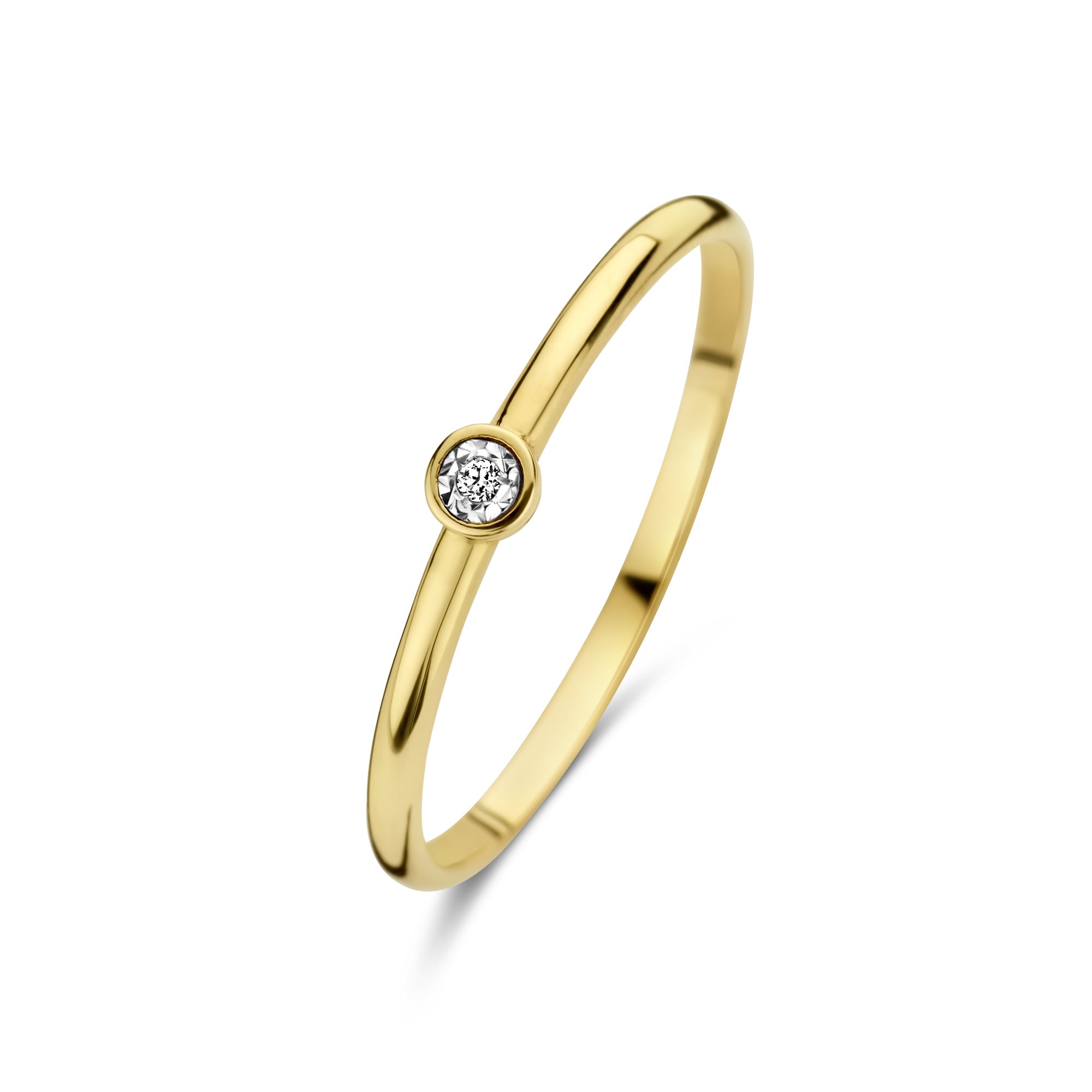 De la Paix Inaya 14 karat gold ring with diamond 0.01 carat