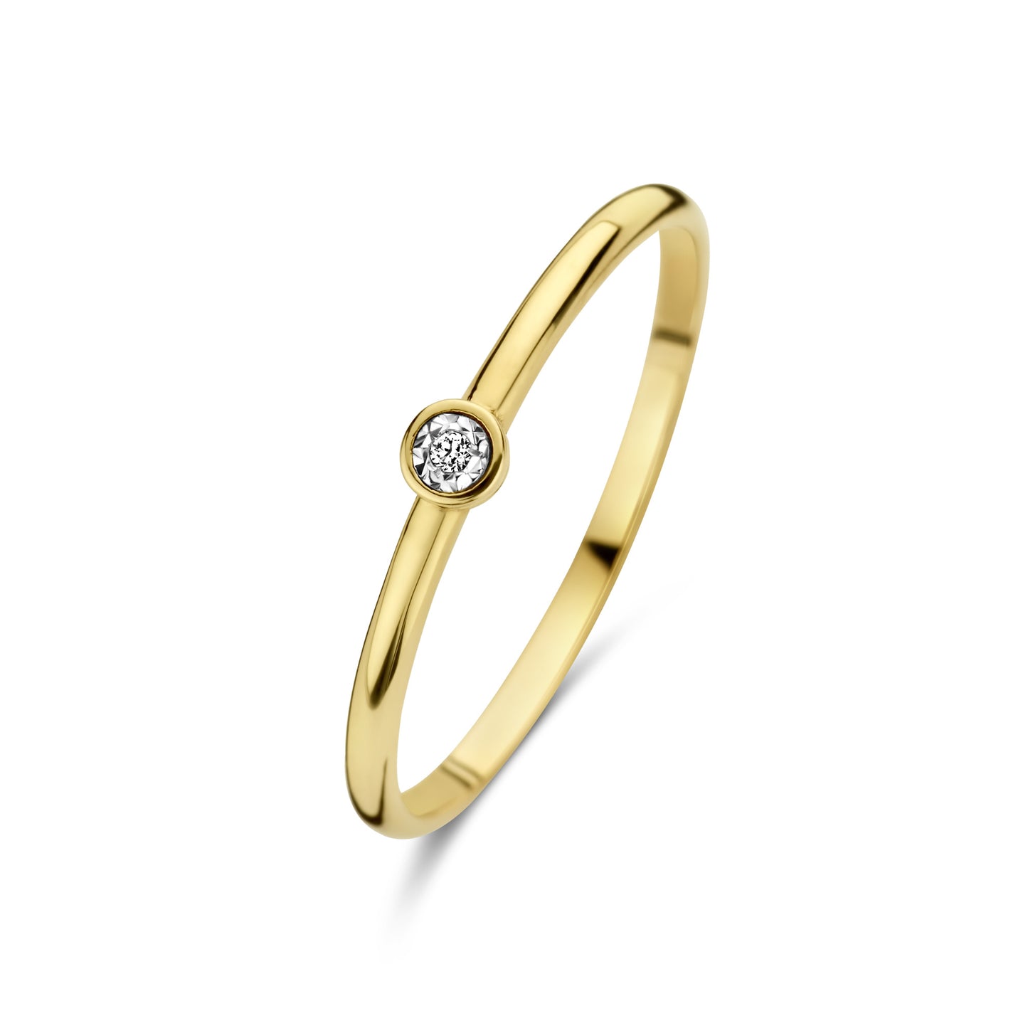 De la Paix Inaya 14 karat gold ring with diamond 0.01 carat -  - Isabel Bernard