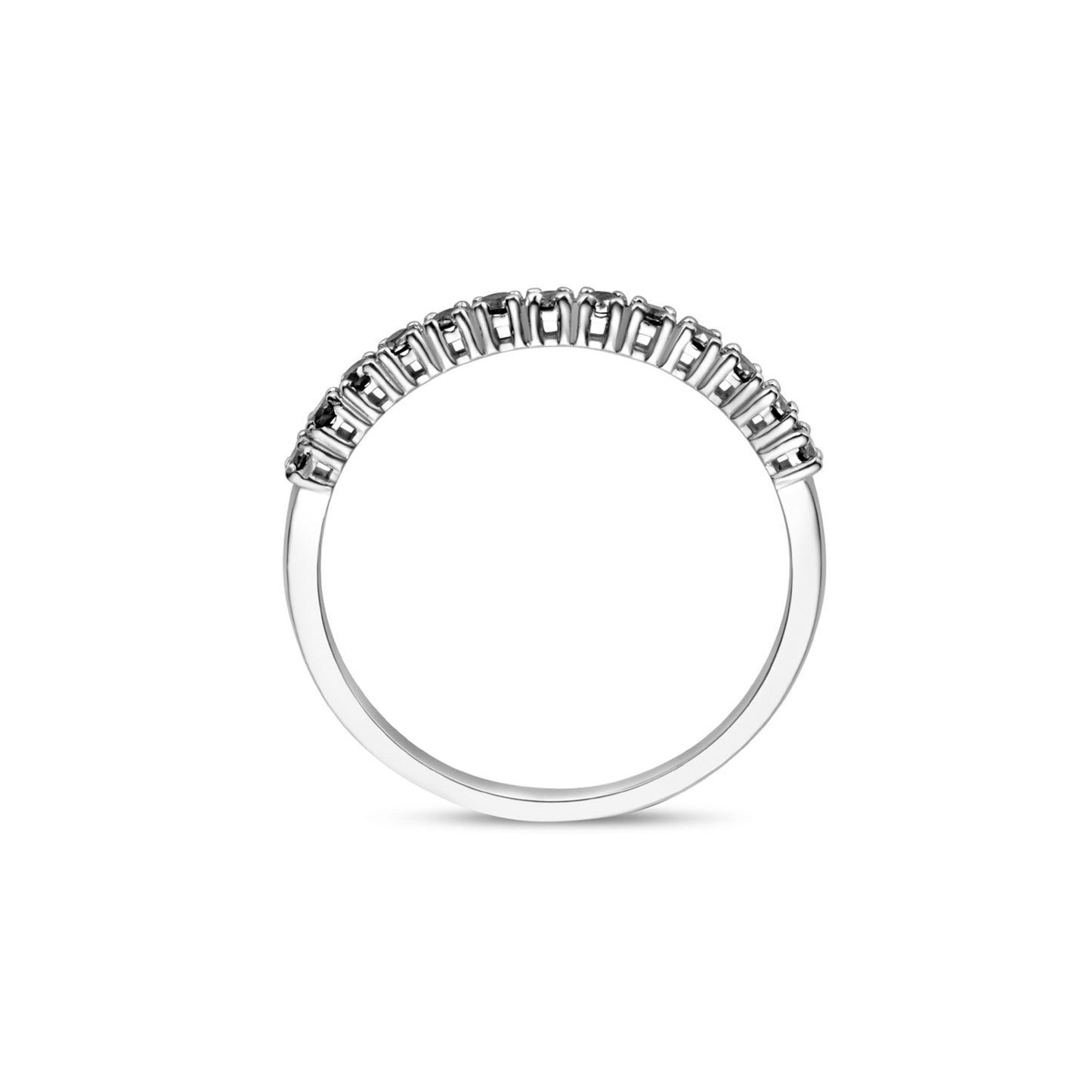 De la Paix Cecile 14 karat white gold ring with black diamond 0.28 carat -  - Isabel Bernard