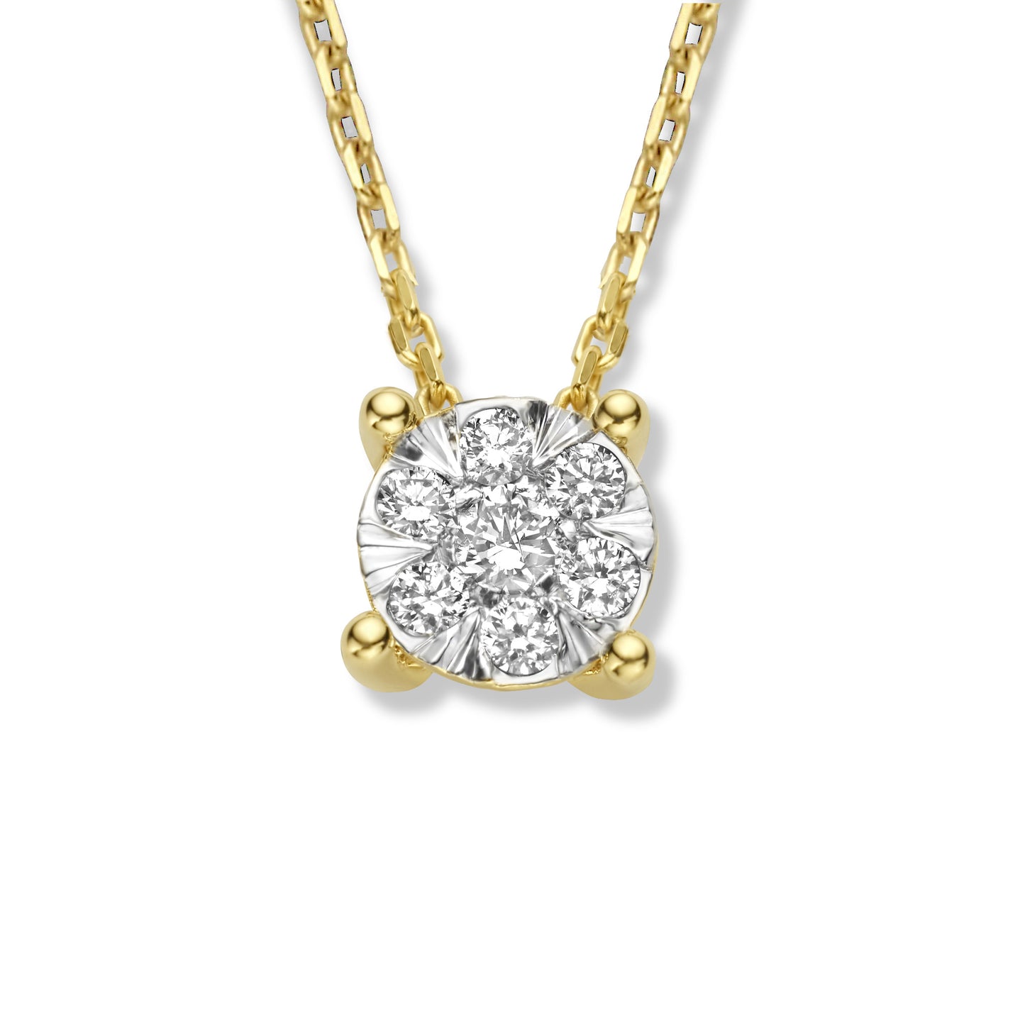 De la Paix Hanaé 14 karat gold necklace with diamond 0.14 carat -  - Isabel Bernard