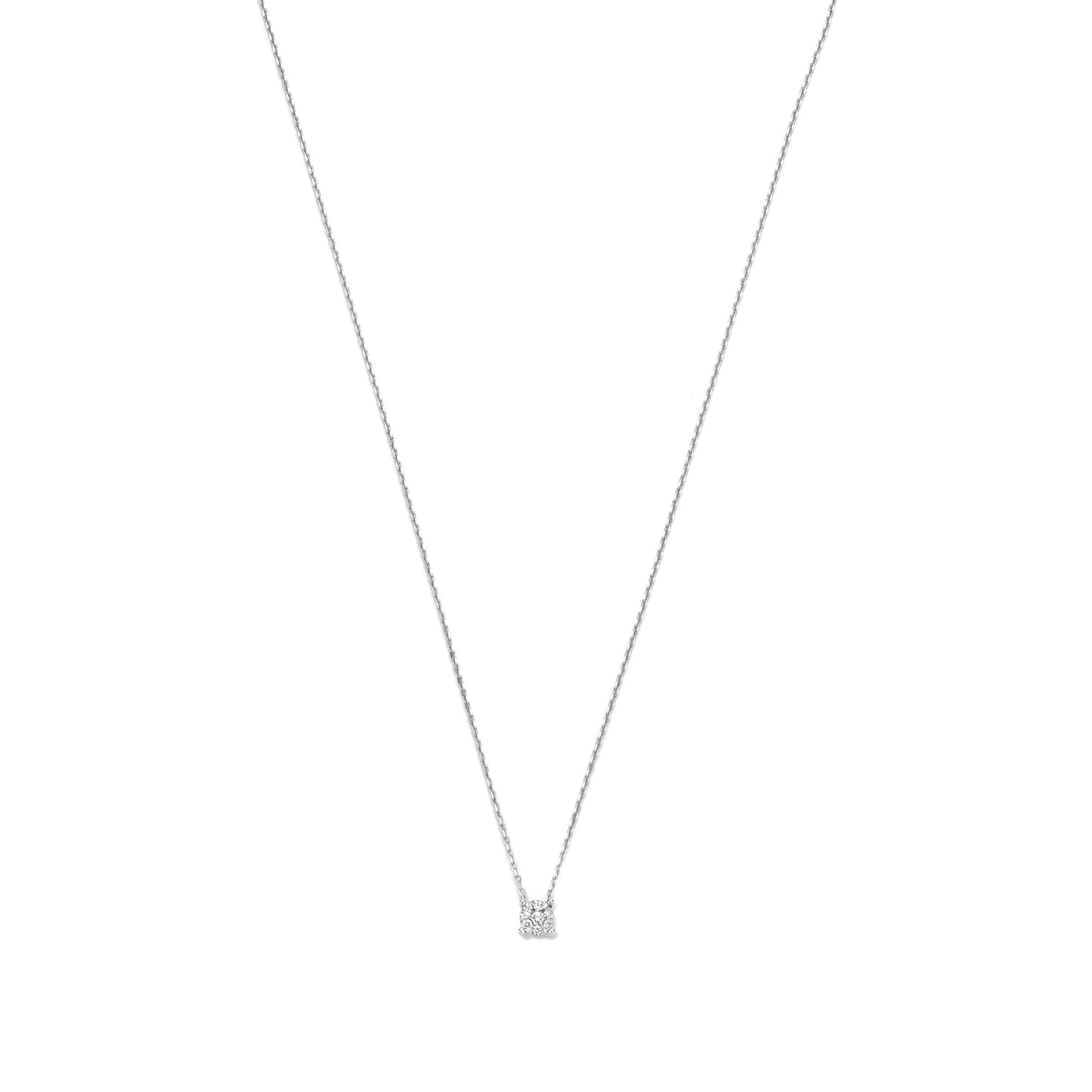 De la Paix Hanaé 14 karat white gold necklace with diamond 0.08 carat -  - Isabel Bernard