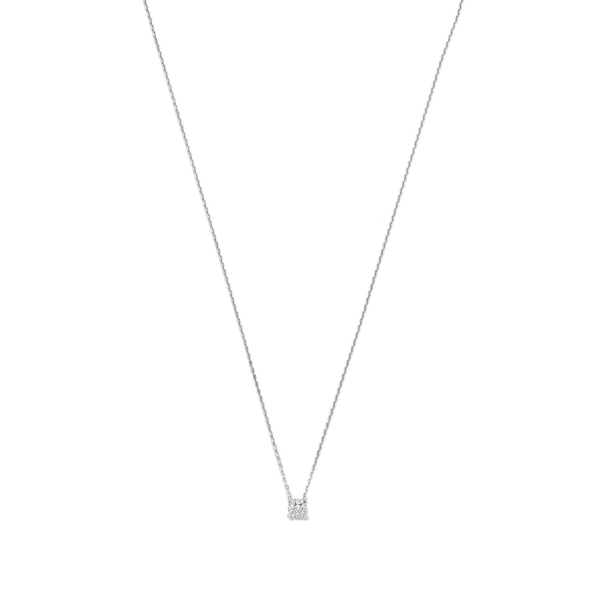 De la Paix Hanaé 14 karat white gold necklace with diamond 0.08 carat -  - Isabel Bernard