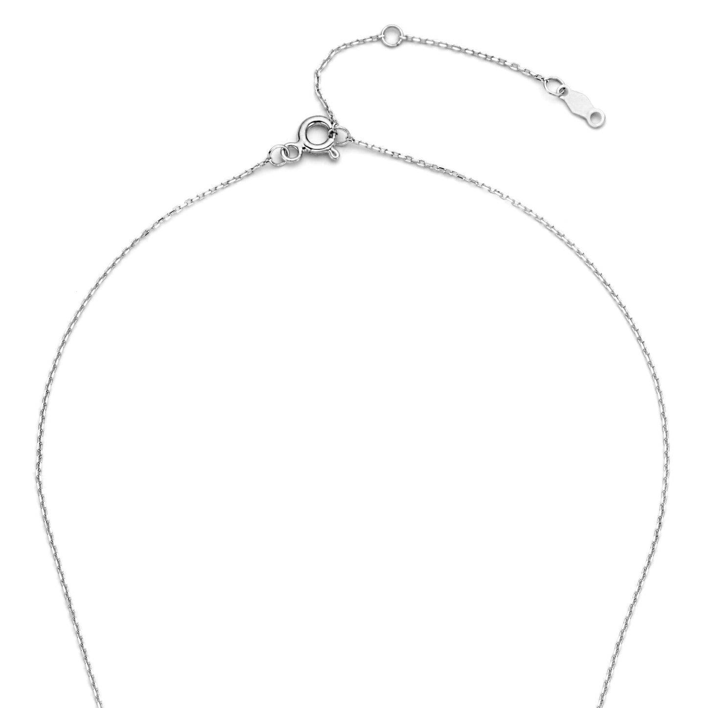 De la Paix Hanaé 14 karat white gold necklace with diamond 0.14 carat -  - Isabel Bernard