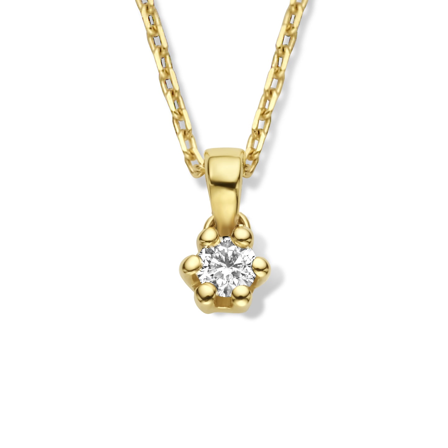 De la Paix Emily 14 karat gold necklace with diamond 0.05 carat -  - Isabel Bernard