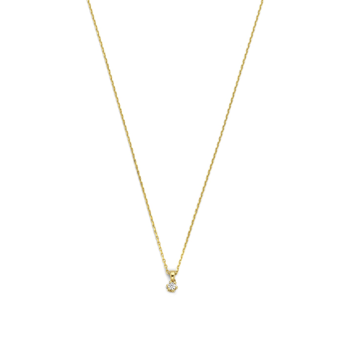 De la Paix Emily 14 karat gold necklace with diamond 0.05 carat -  - Isabel Bernard