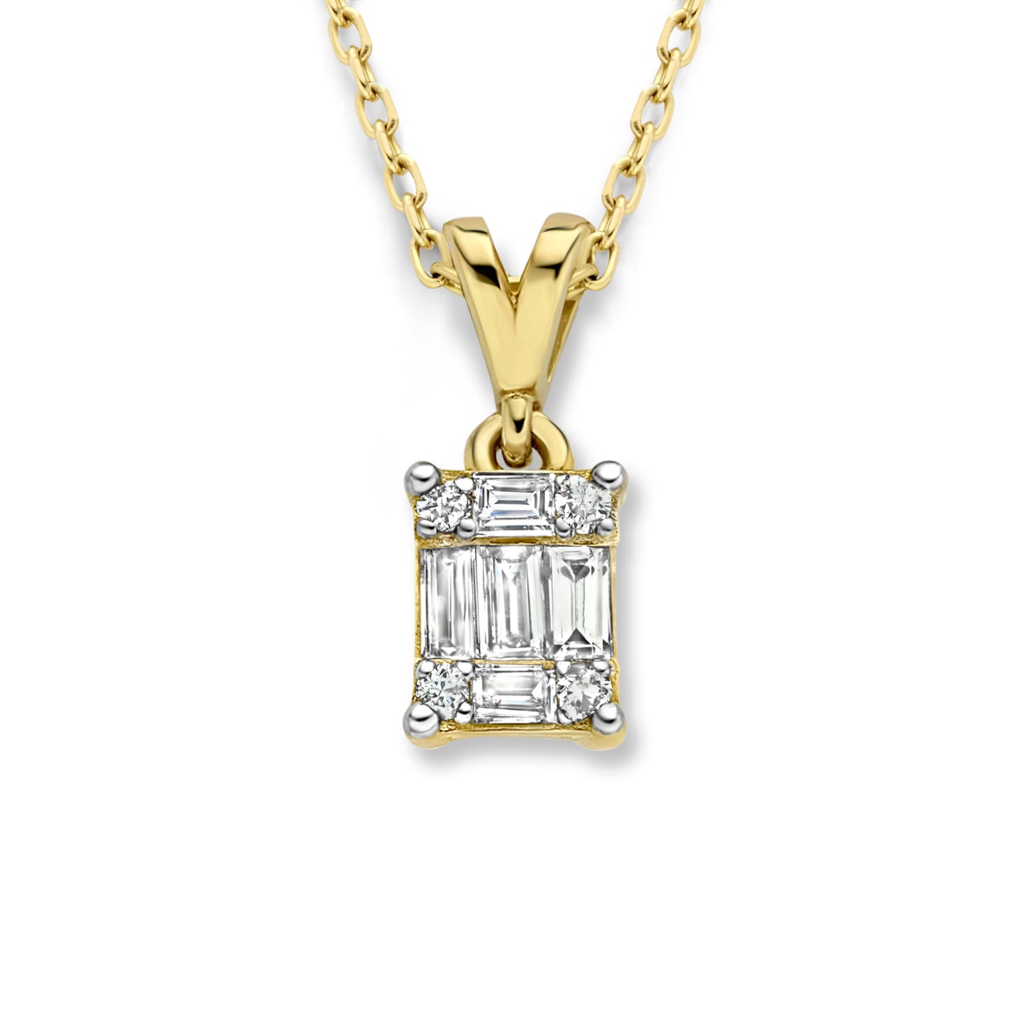 De la Paix Maxime 14 karat gold necklace with diamond 0.11 carat -  - Isabel Bernard